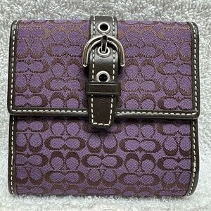 Coach vintage Mini Signature Compact Wallet